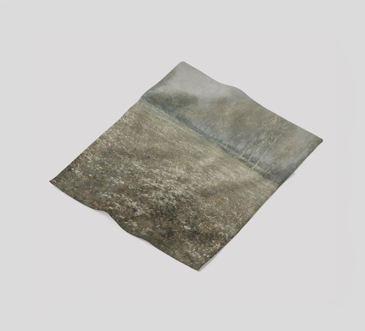 Peder Mønsted - Birch Trees & Field | Danish Impressionist P fleece blanket by NorwesClub
