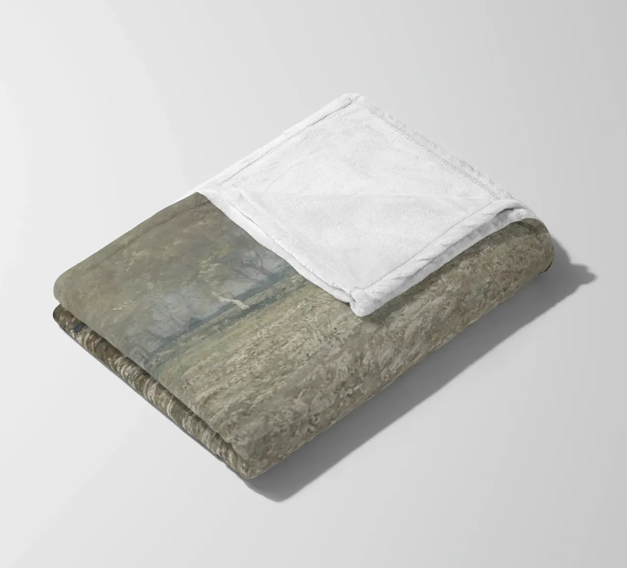 Peder Mønsted - Birch Trees & Field | Danish Impressionist P fleece blanket by NorwesClub