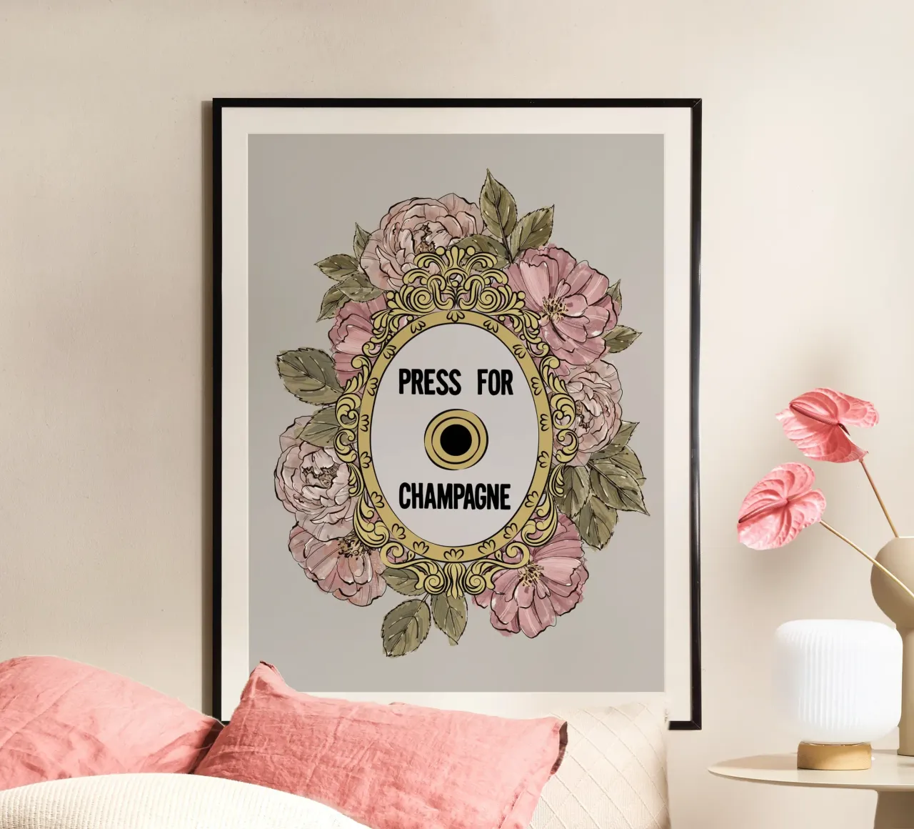 Press for champagne II poster da Ana Paula Hoppe