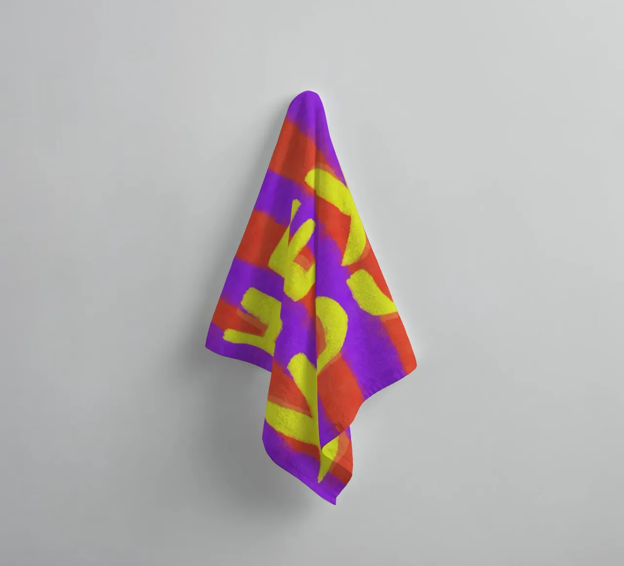 Hey You, strisce viola Pop asciugamano da bagno da Carinaprint