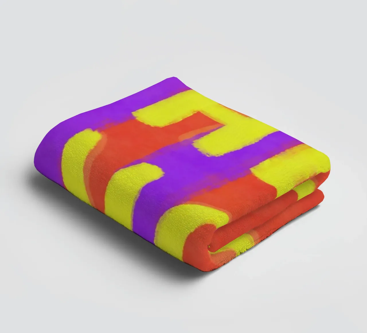 Hey You, strisce viola Pop asciugamano da bagno da Carinaprint
