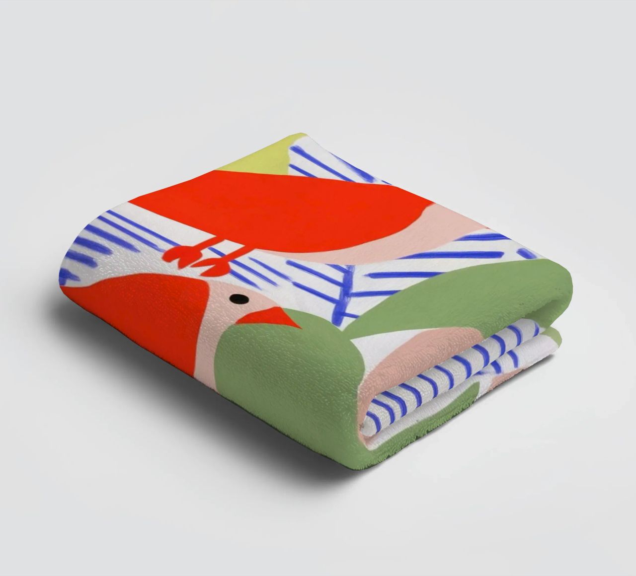 Sinfonia di uccelli | Design scandinavo asciugamano da bagno da Autofocus