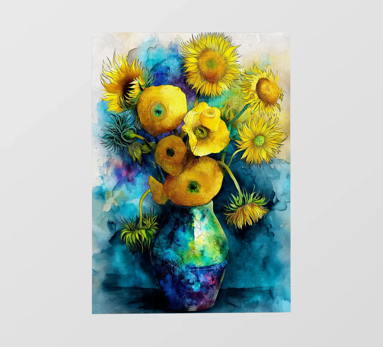 Girasoli telo in pvc da Justyna Jaszke JBJart