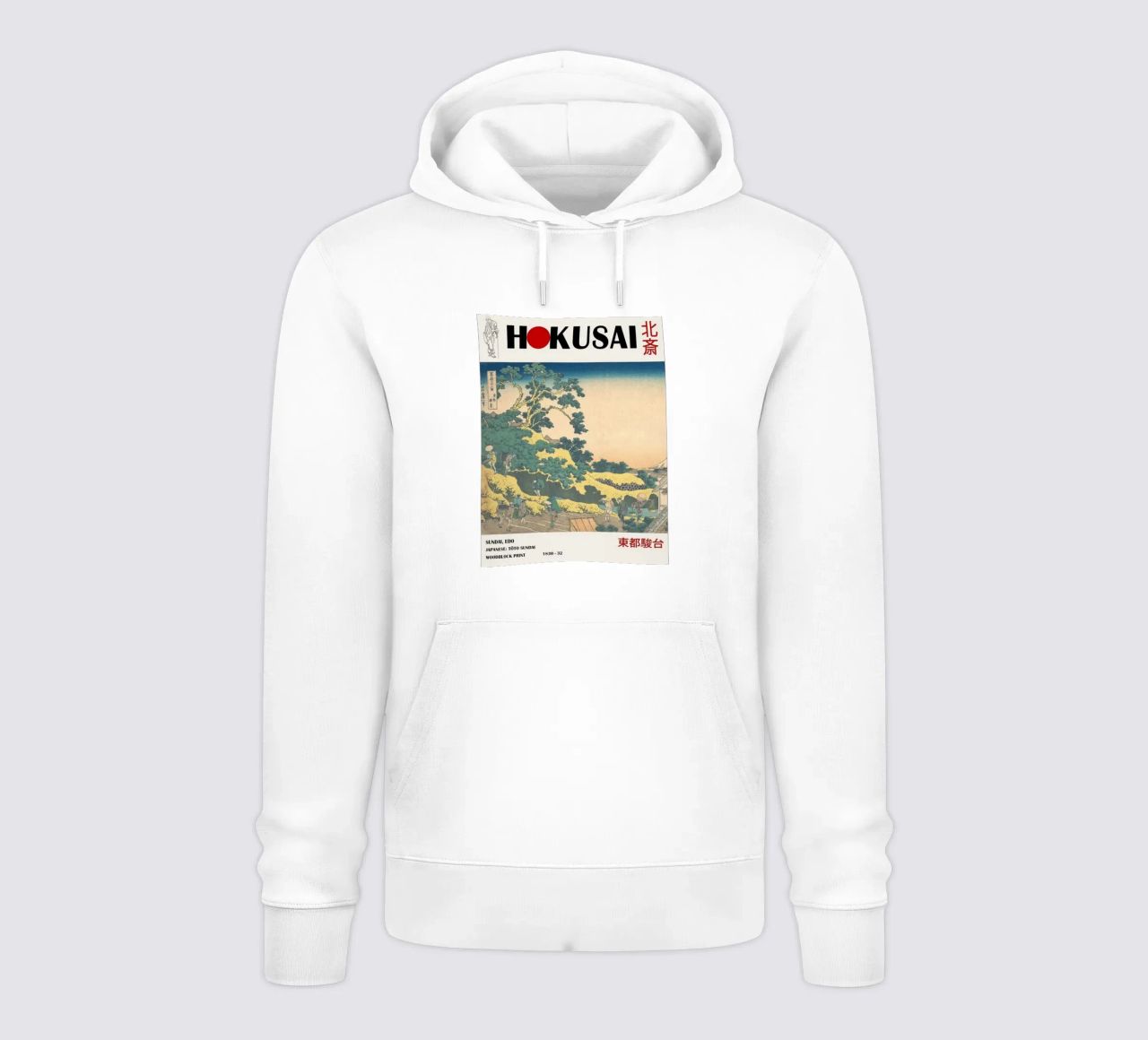 architecture piétonne dans un ciel nuageux hokusai sweat à capuche de ungker store