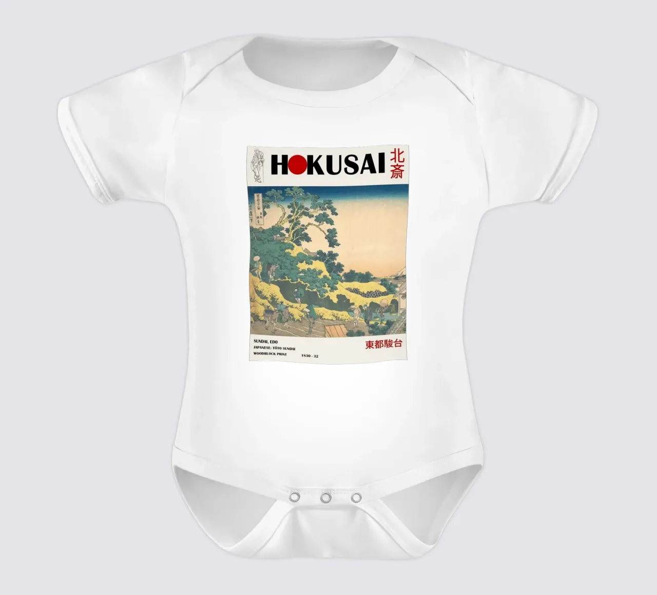 architettura pedonale nel cielo nuvoloso hokusai body neonato maniche corte da ungker store