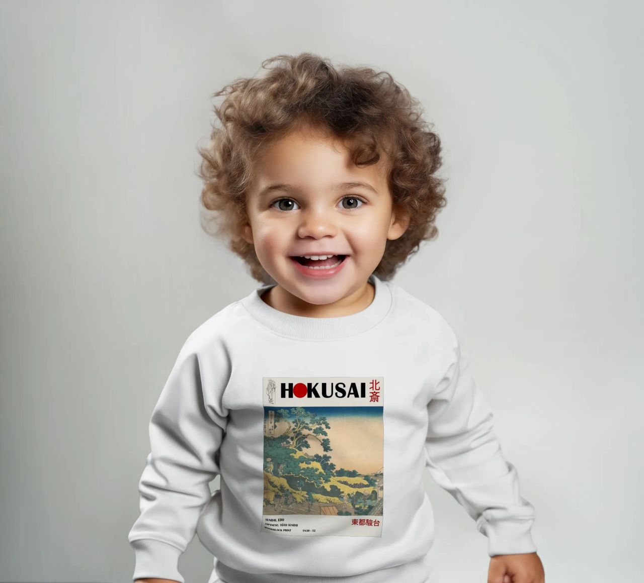 architecture piétonne dans un ciel nuageux hokusai sweat pour bébé de ungker store