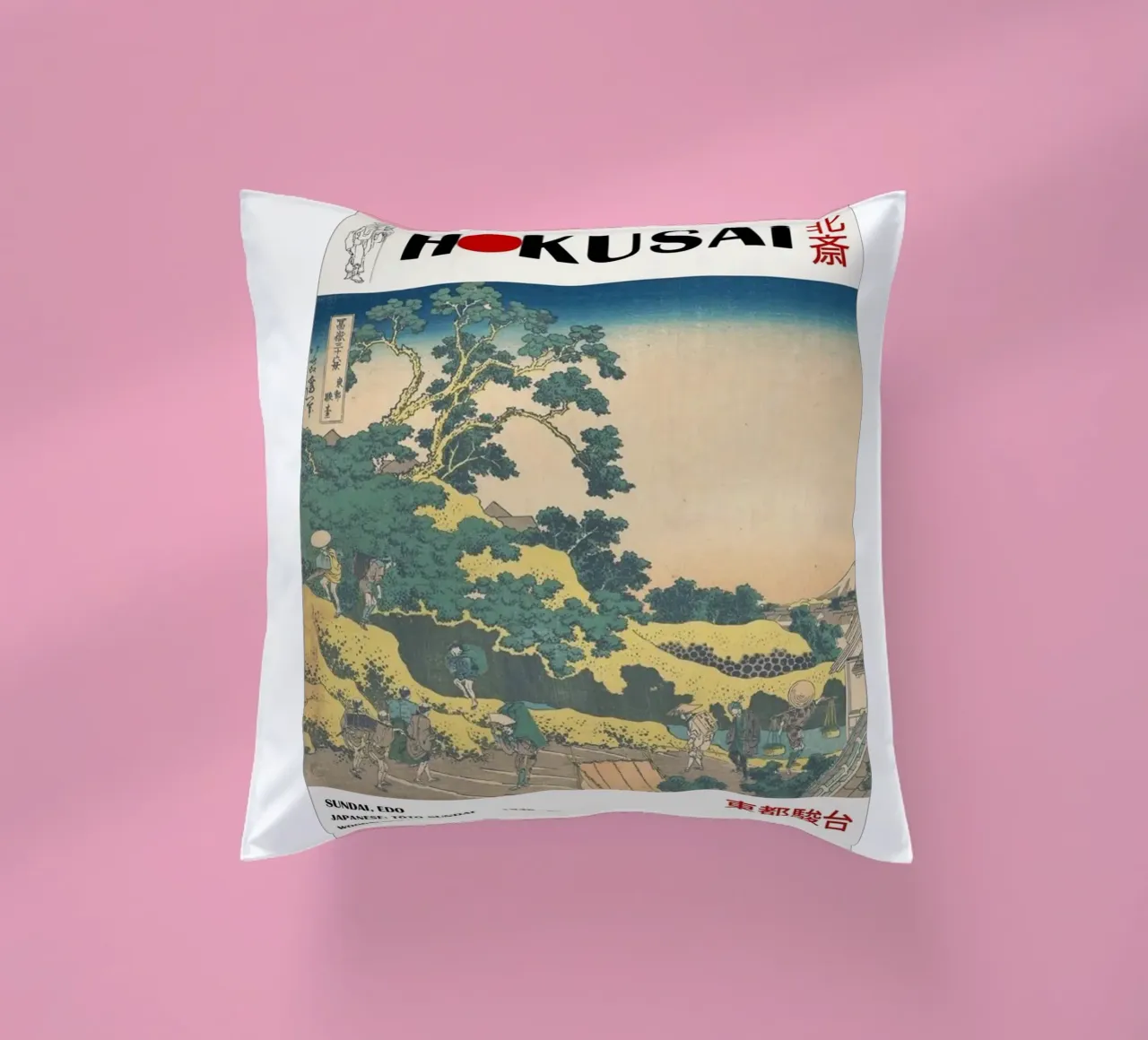 architettura pedonale nel cielo nuvoloso hokusai cuscino da ungker store