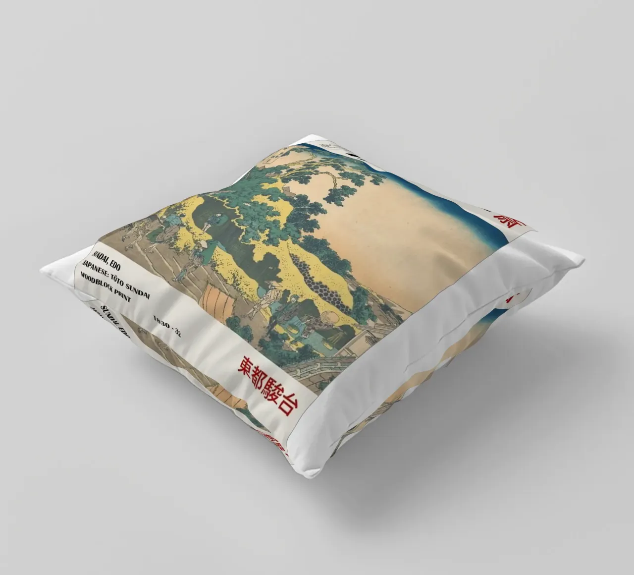 architettura pedonale nel cielo nuvoloso hokusai cuscino da ungker store