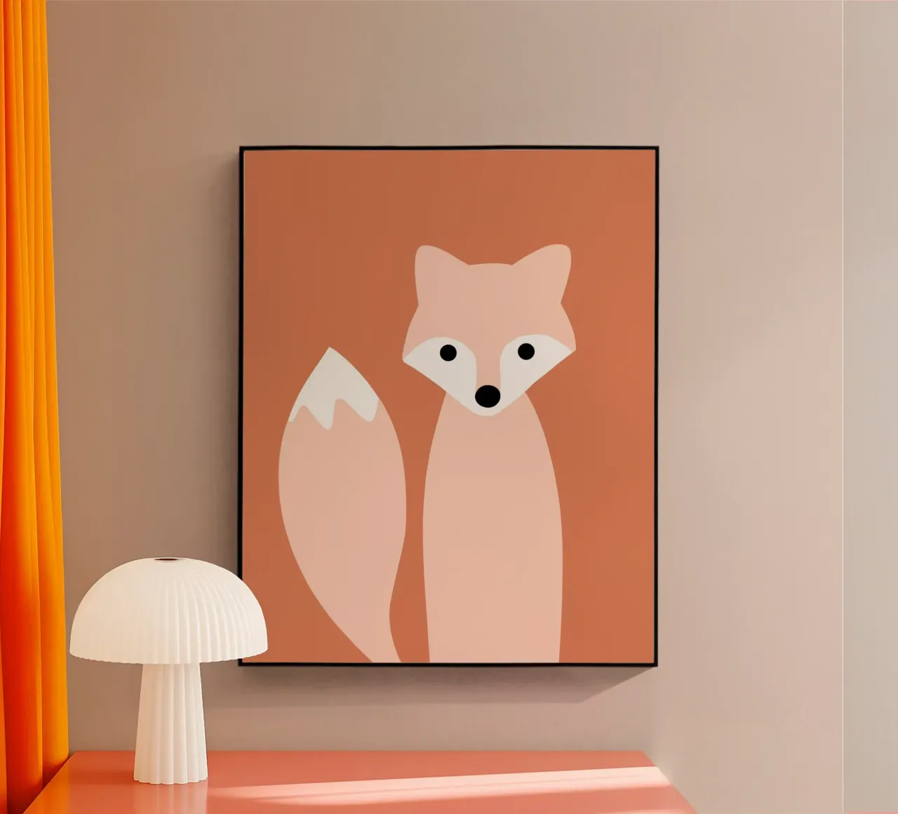Kindergartentier - Fuchs Acryl-Glas von Little Dean