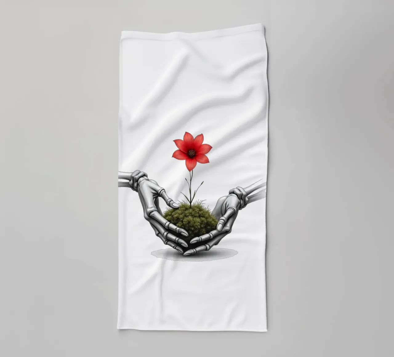 What the Bones Remembered towel by Dustlight Atelier