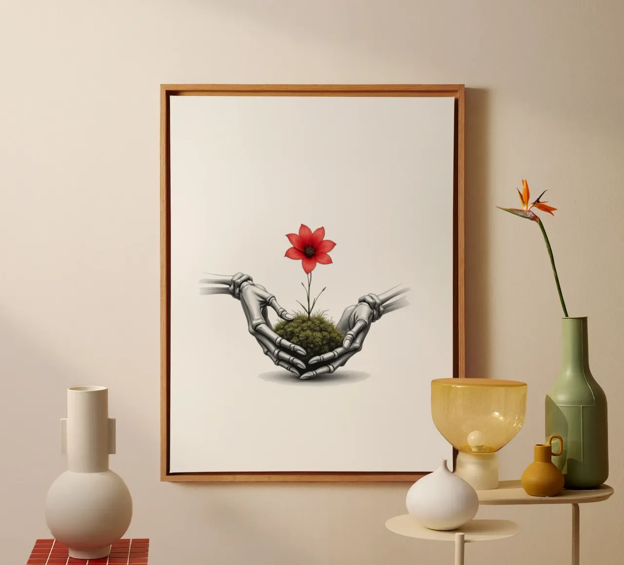 What the Bones Remembered canvas by Dustlight Atelier