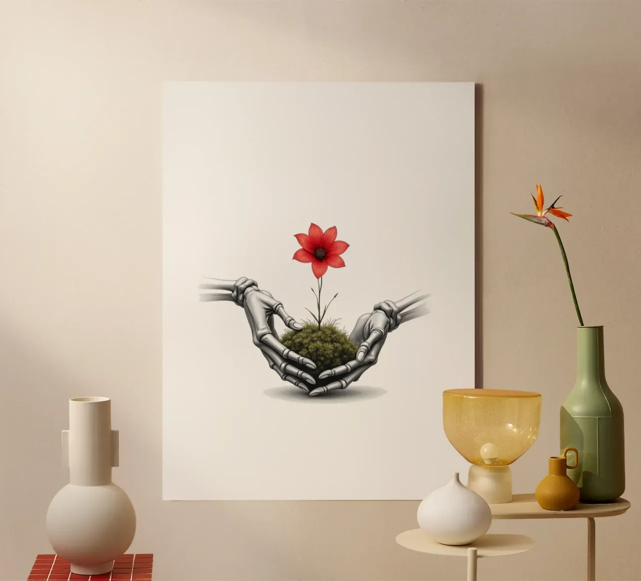 What the Bones Remembered canvas by Dustlight Atelier
