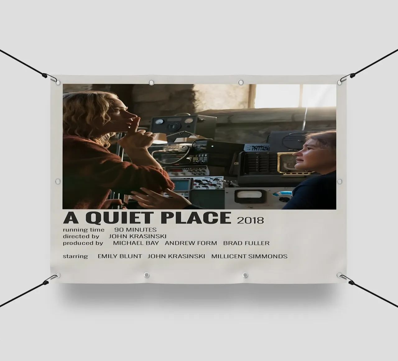 A QUIET PLACE 2018 lonas publicitarias de MVFminimalist
