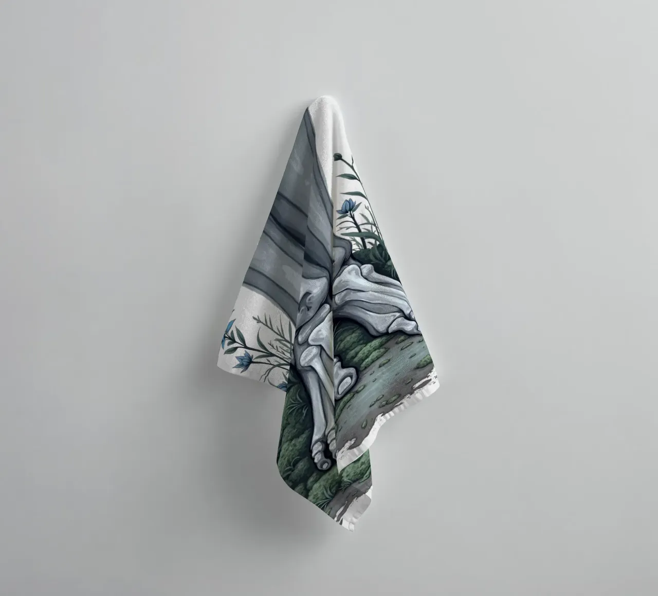 She Stayed towel by Dustlight Atelier