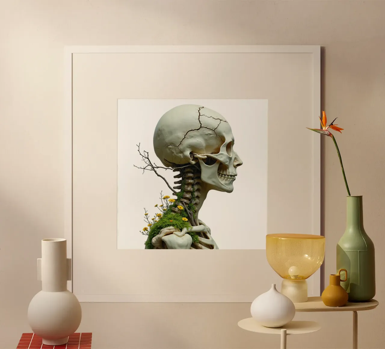 La fioritura dopo poster con telaio in plastica da Dustlight Atelier