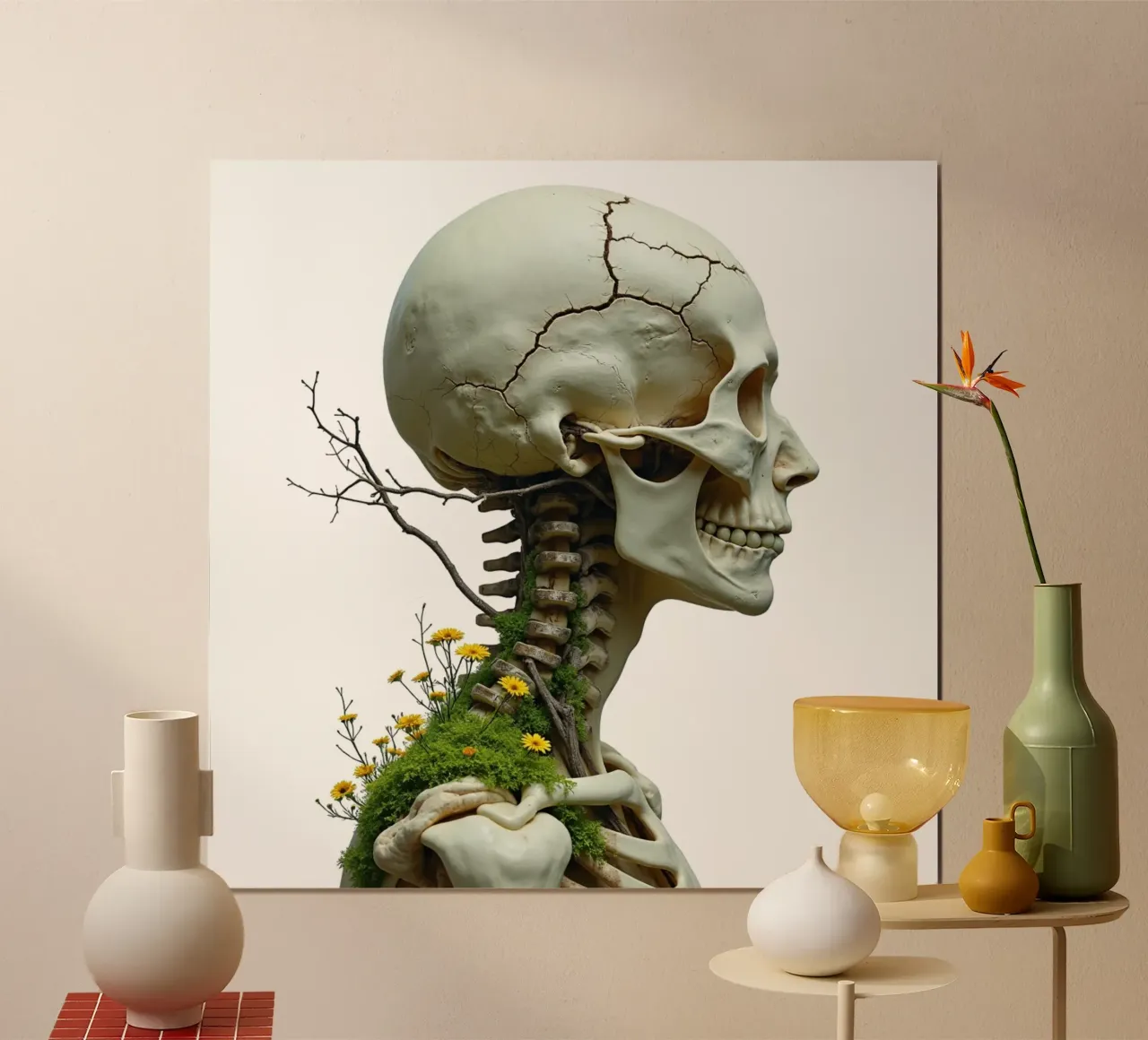 La fioritura dopo poster con telaio in plastica da Dustlight Atelier