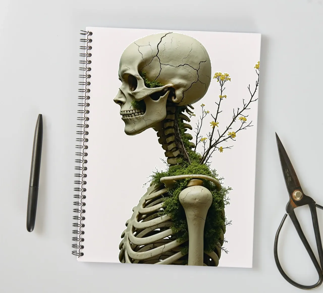 Creció de todos modos cuaderno de espiral de Dustlight Atelier