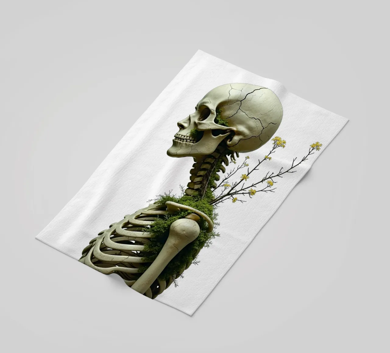She Grew Anyway beach towel by Dustlight Atelier