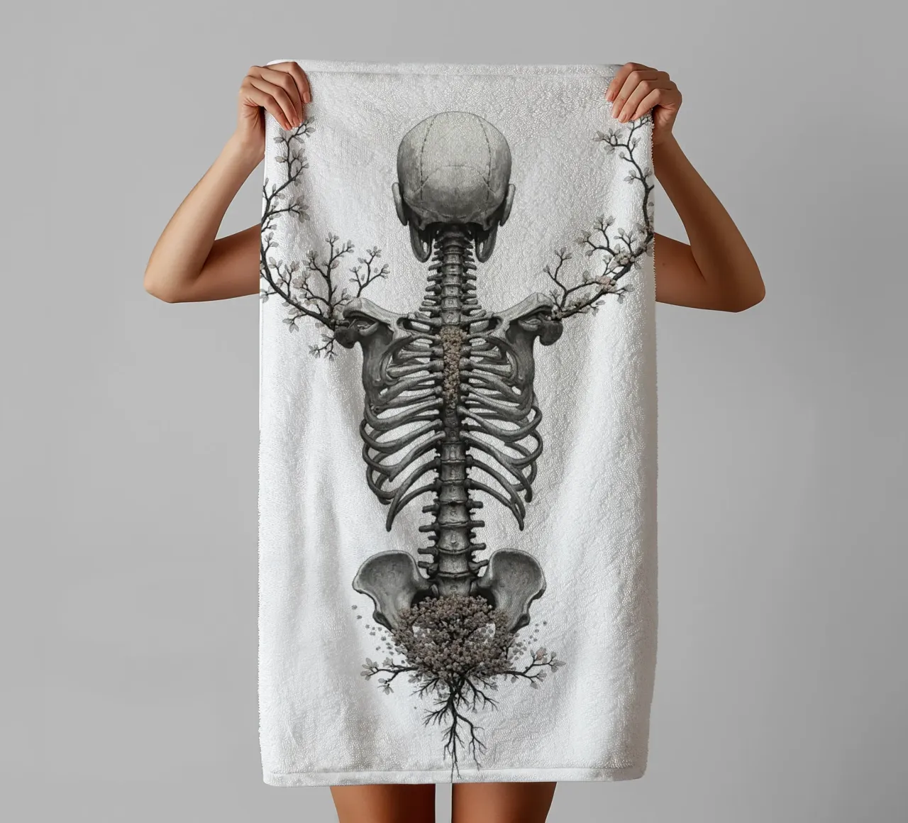 The Bloom Line towel by Dustlight Atelier