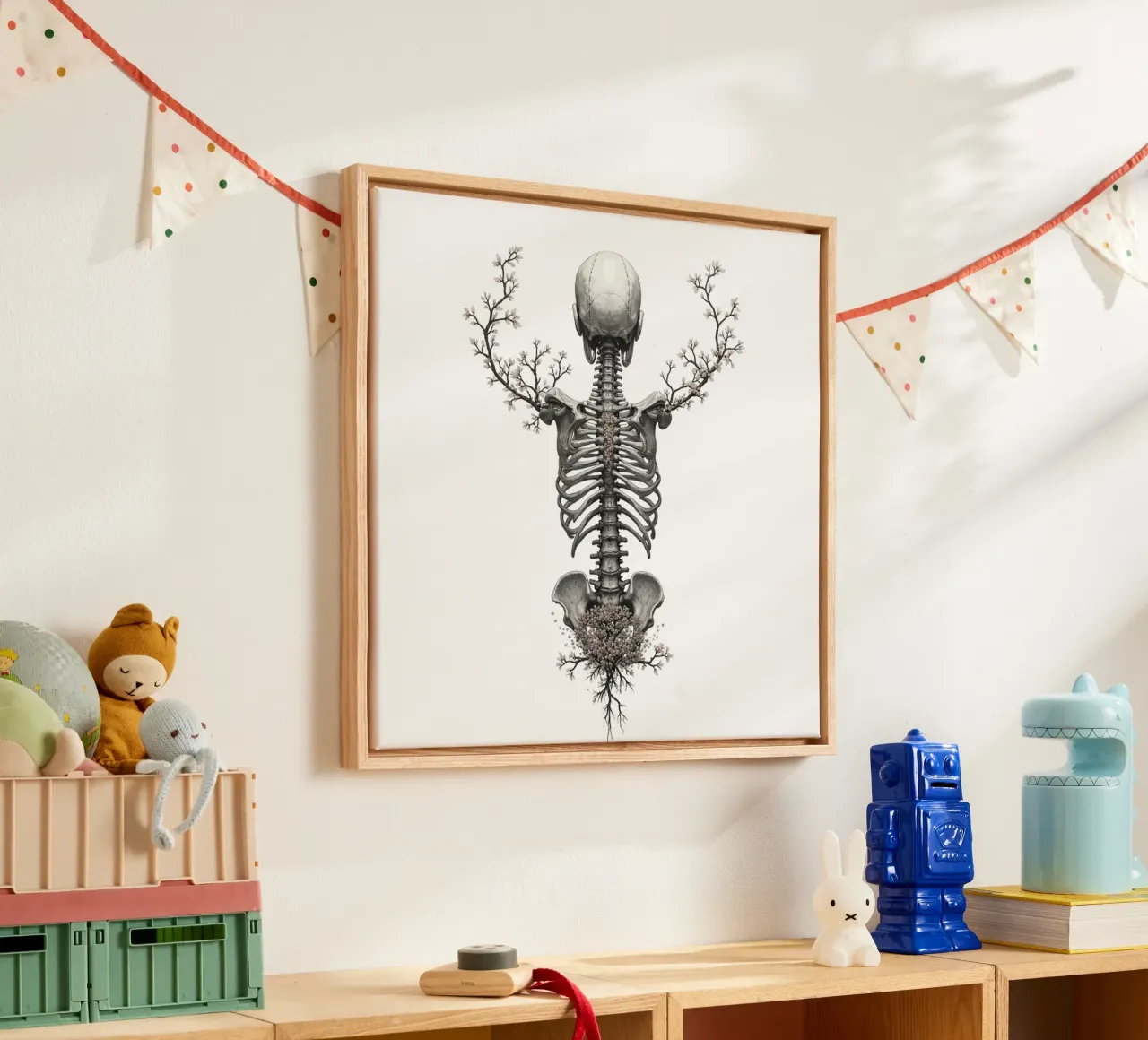De Bloom-lijn canvas met Baklijst van Dustlight Atelier