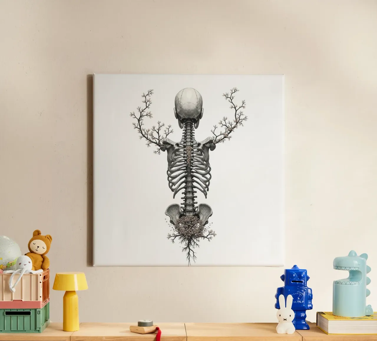 De Bloom-lijn canvas met Baklijst van Dustlight Atelier