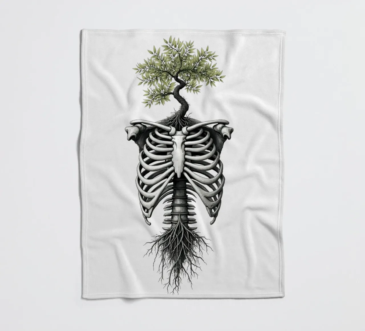 L'albero ricorda coperta in pile da Dustlight Atelier