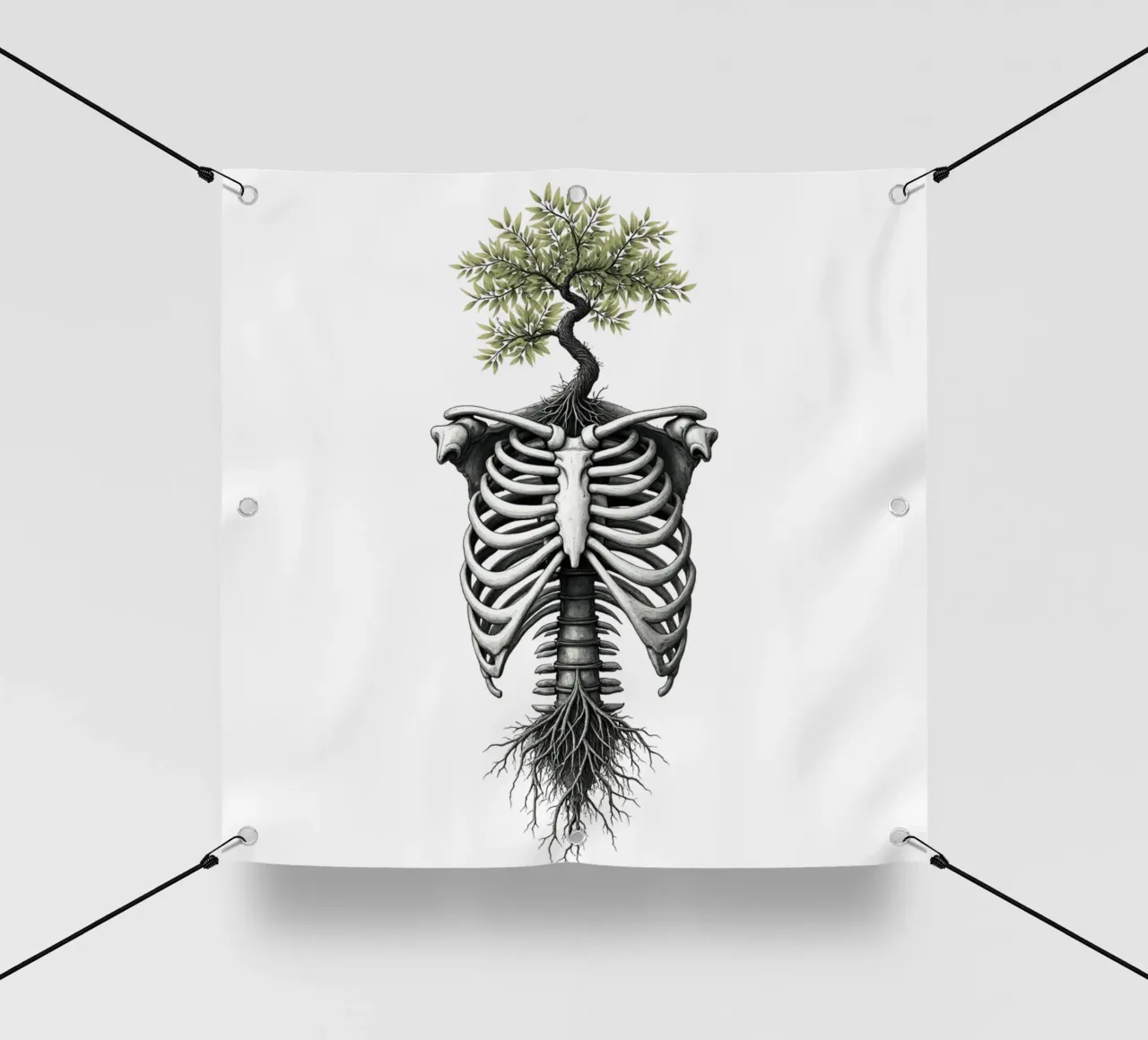 L'albero ricorda telo in pvc da Dustlight Atelier
