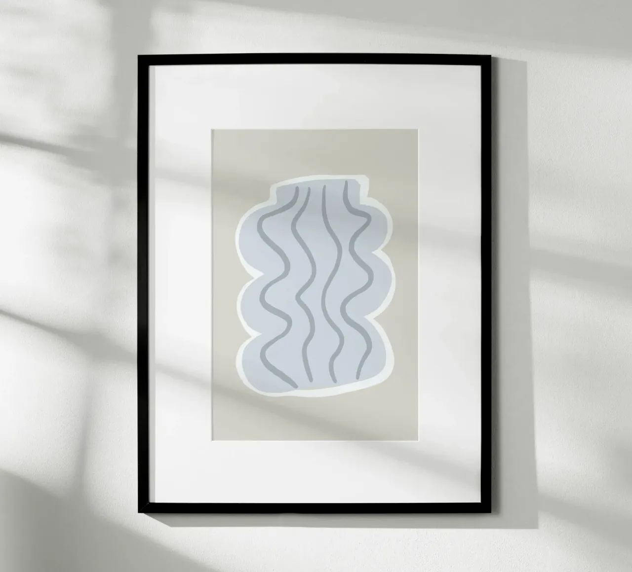 Vases No3 poster con telaio in plastica da KRUTH DESIGN