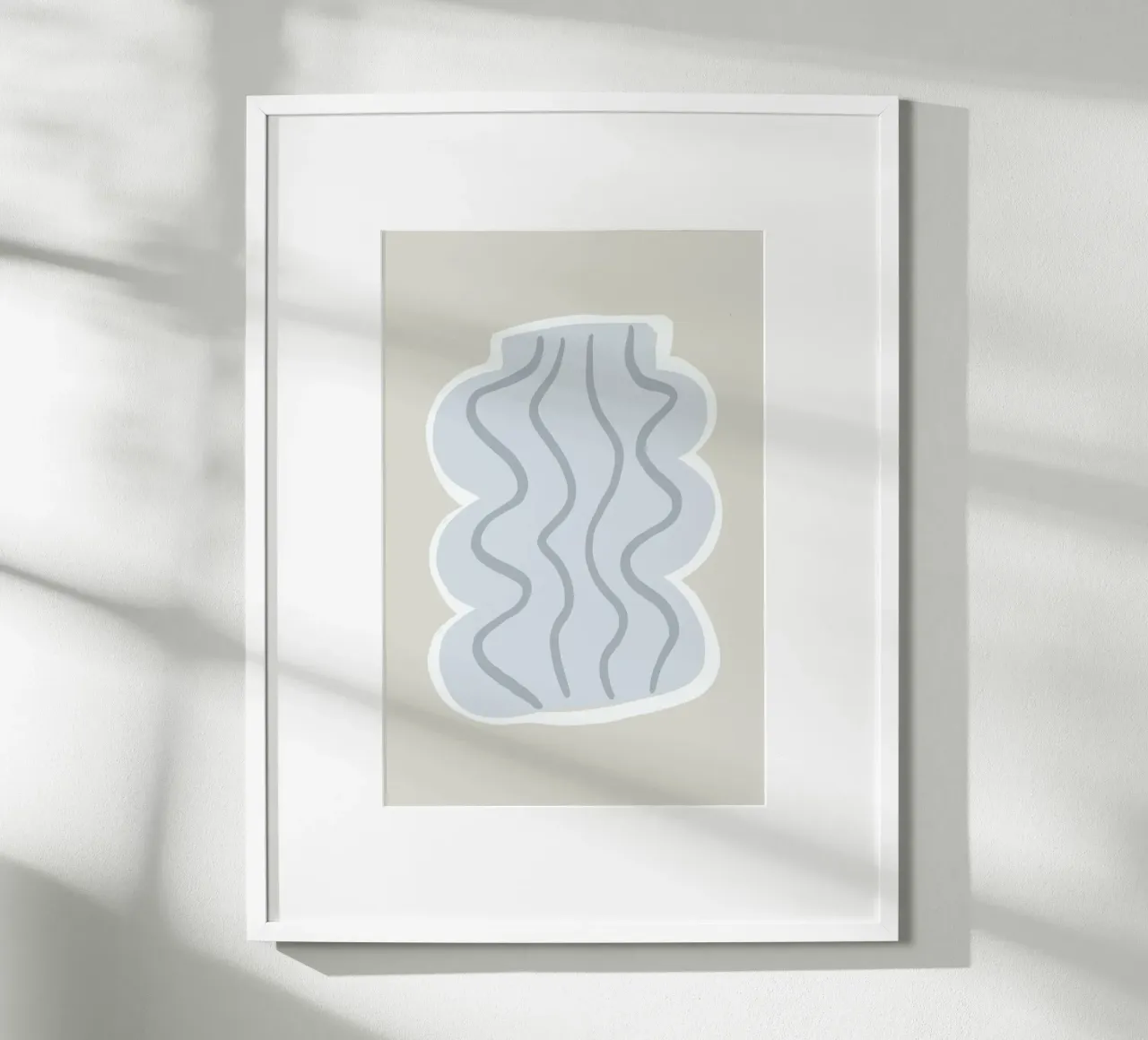 Vases No3 poster con telaio in plastica da KRUTH DESIGN