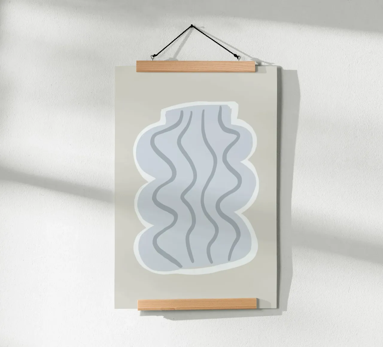 Vases No3 poster con telaio in plastica da KRUTH DESIGN