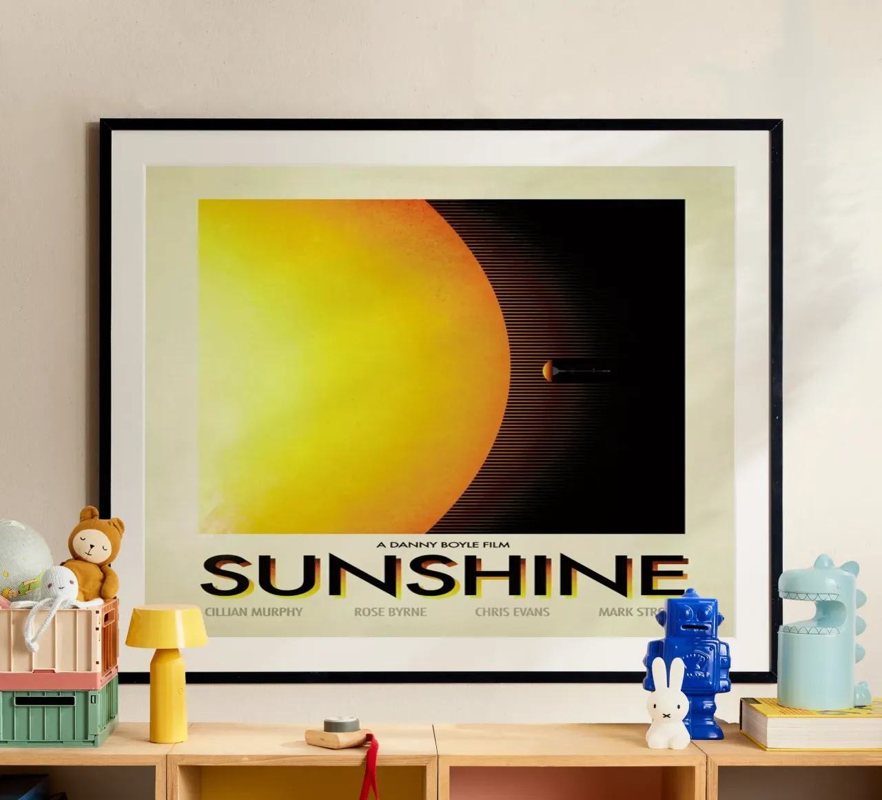 Sunshine poster con telaio in legno da Victorsbeard