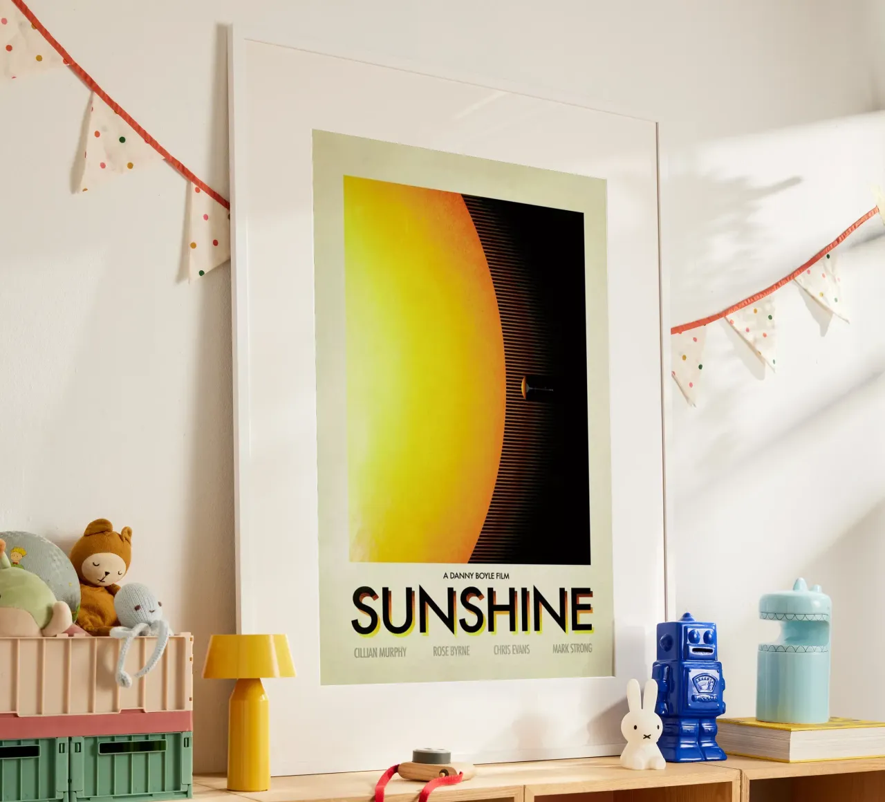Sunshine poster con telaio in legno da Victorsbeard