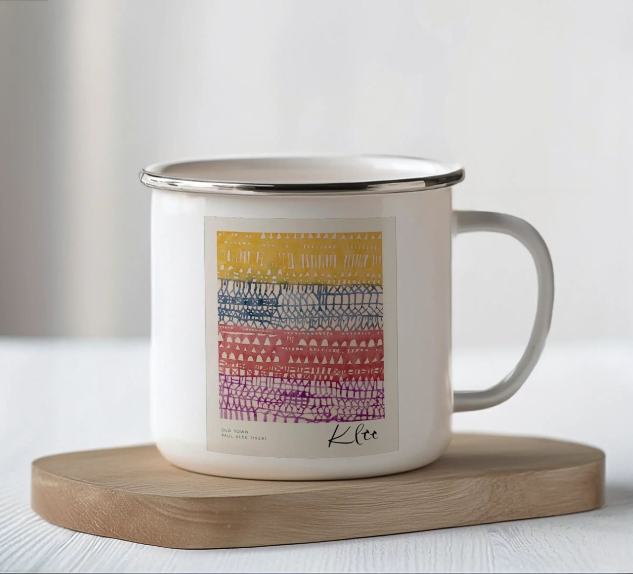 Old Town tazza in smalto da Alana Gallerie