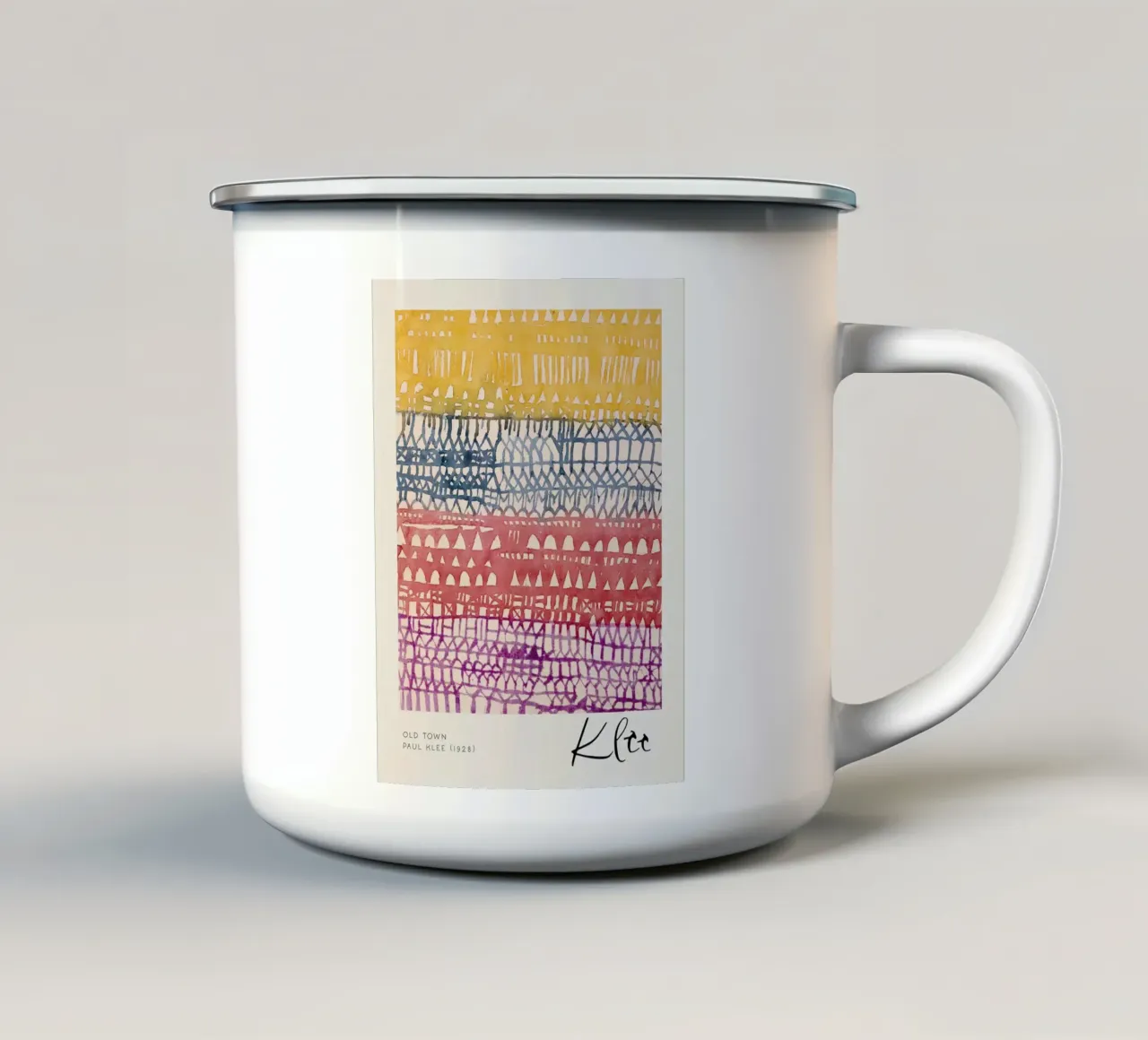 Old Town tazza in smalto da Alana Gallerie