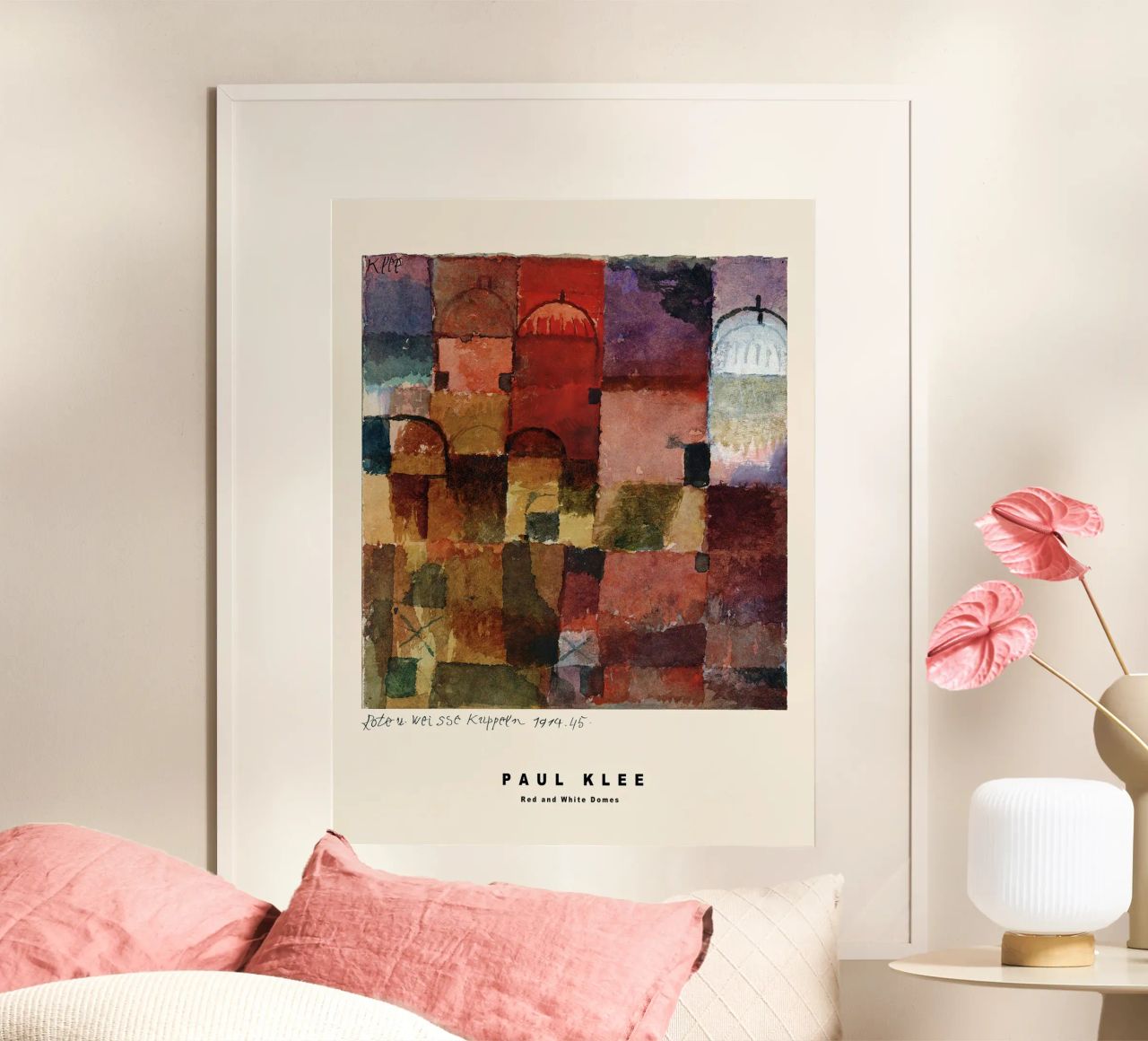 Red And White Domes poster by Alana Gallerie