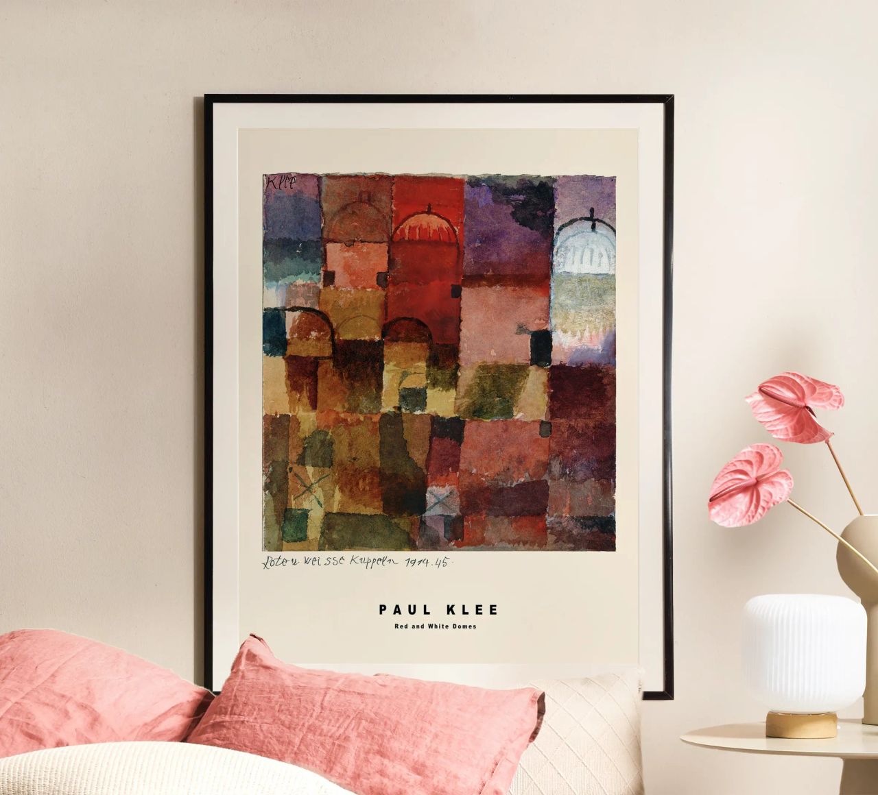 Red And White Domes poster by Alana Gallerie
