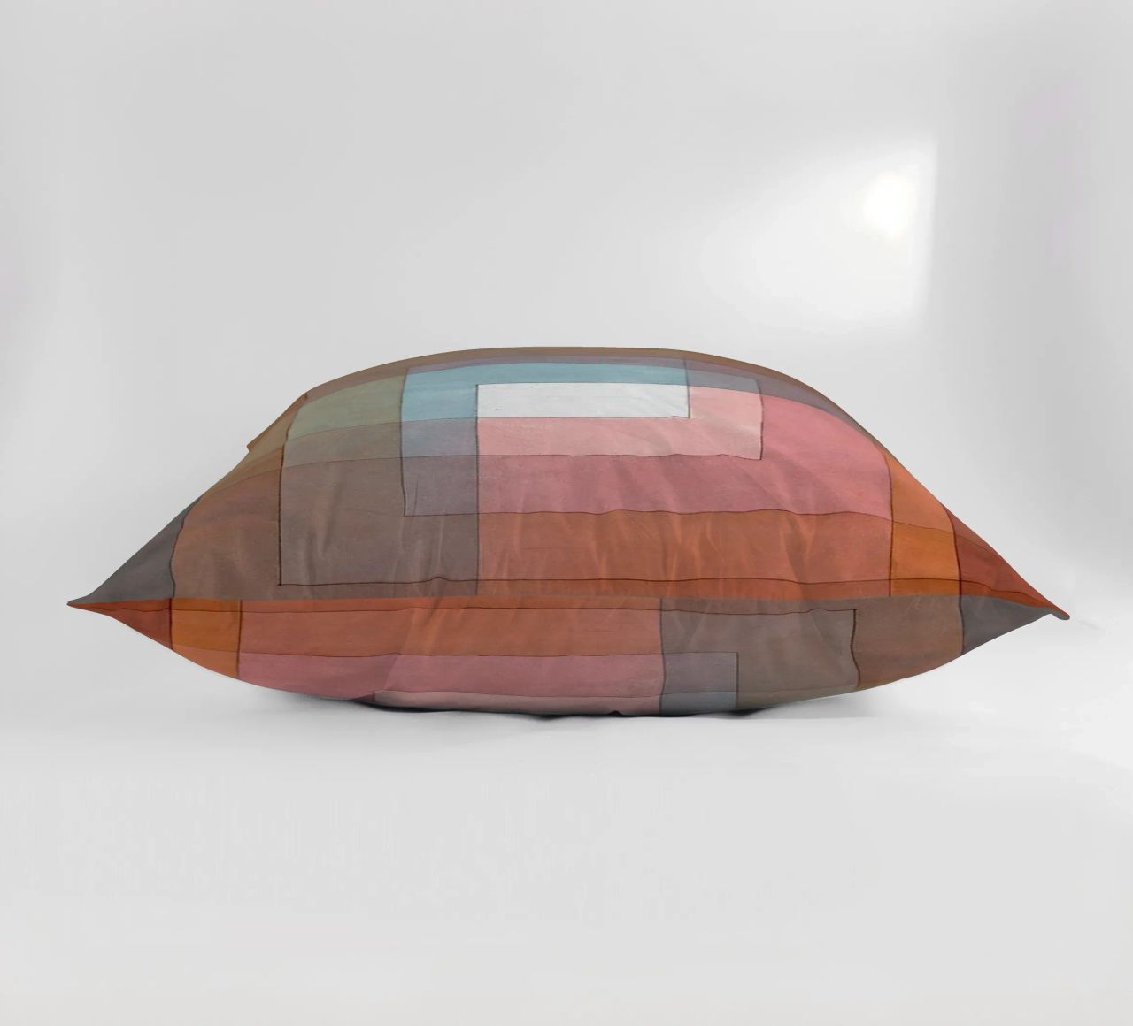 White Framed Polyphonically decorative cushion by Alana Gallerie