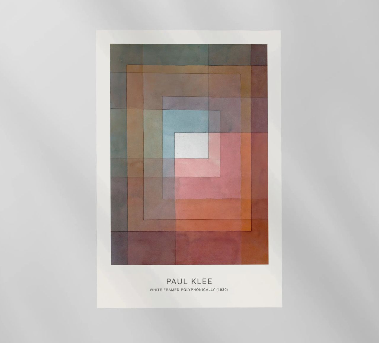 White Framed Polyphonically pellicola backlit da Alana Gallerie