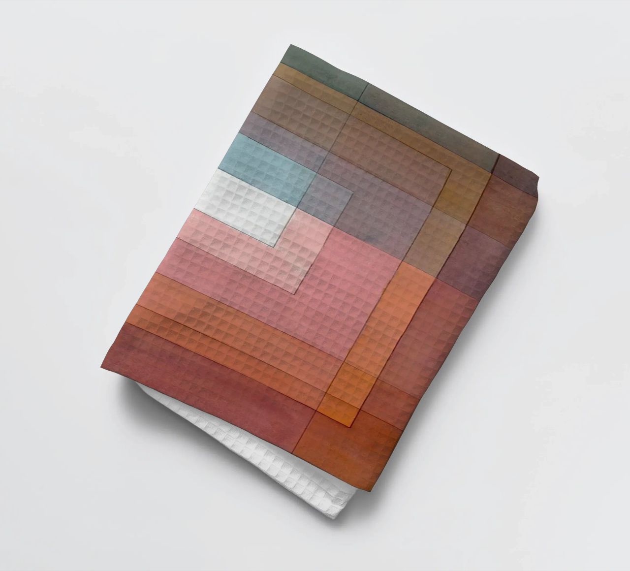 White Framed Polyphonically tea towel by Alana Gallerie