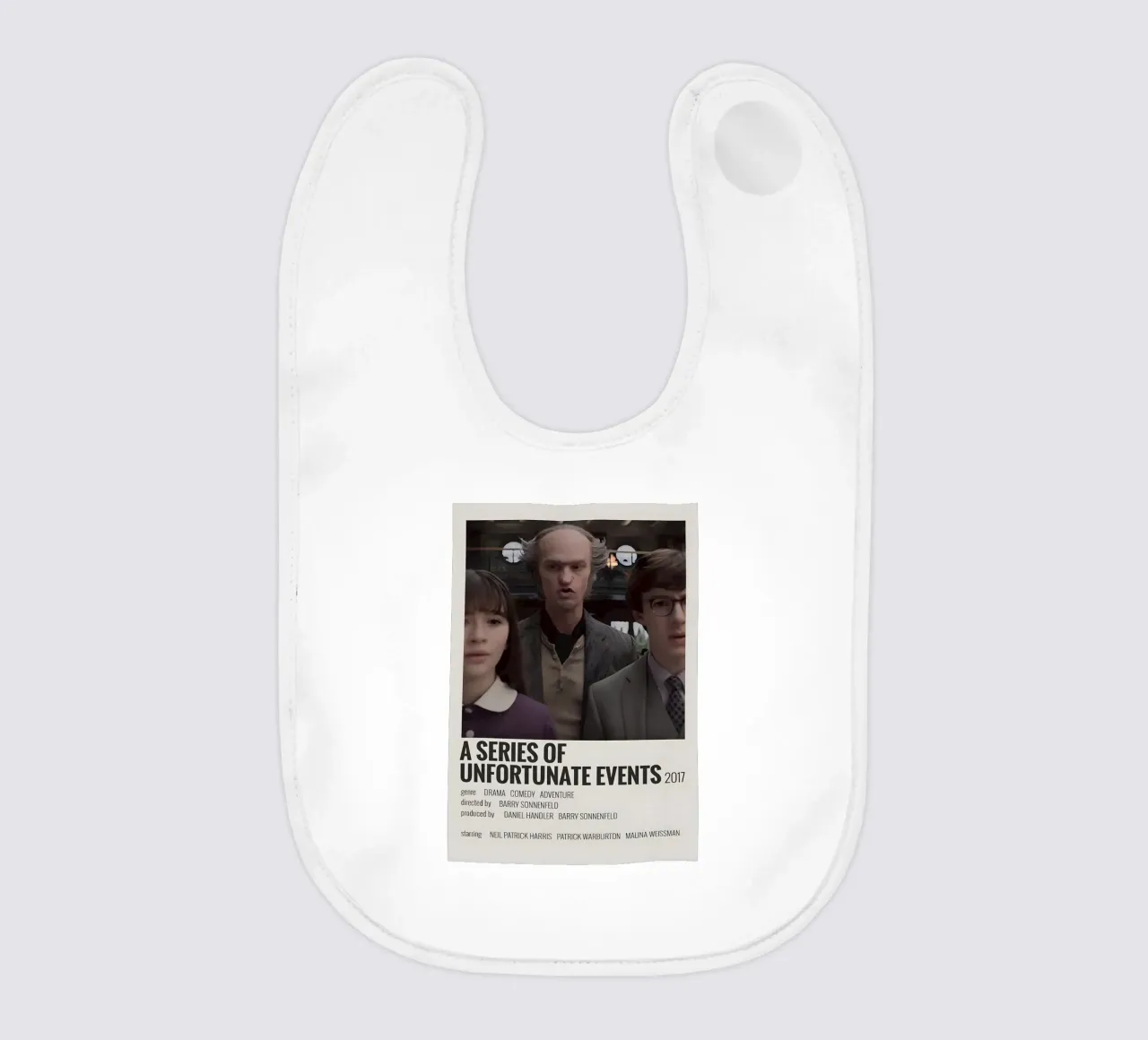 A SERIES OF UNFORTUNATE EVENTS 2017 bavaglino da MVFminimalist