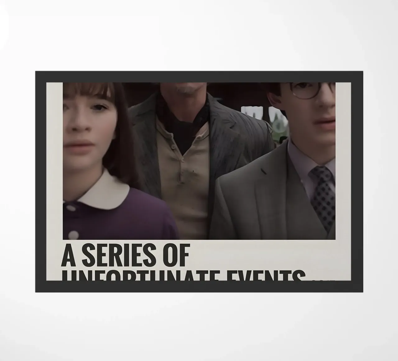 A SERIES OF UNFORTUNATE EVENTS 2017 zerbino da MVFminimalist