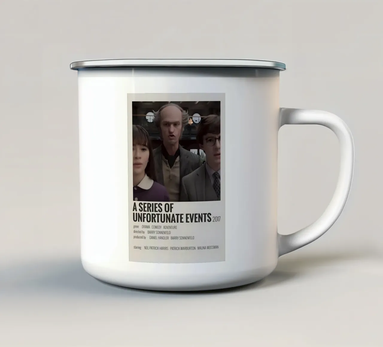 A SERIES OF UNFORTUNATE EVENTS 2017 tazza in smalto da MVFminimalist