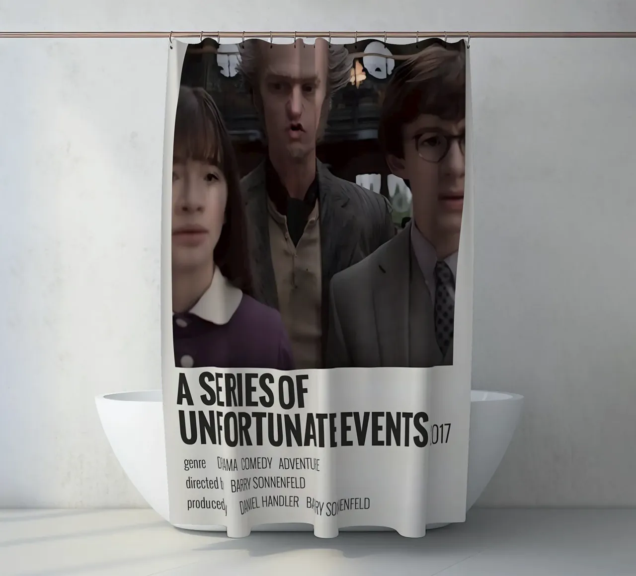 A SERIES OF UNFORTUNATE EVENTS 2017 tenda da doccia da MVFminimalist