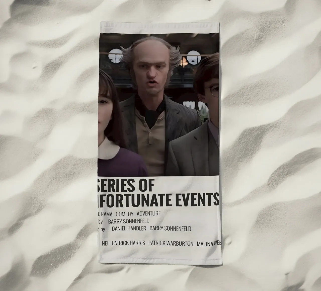 A SERIES OF UNFORTUNATE EVENTS 2017 telo mare da MVFminimalist