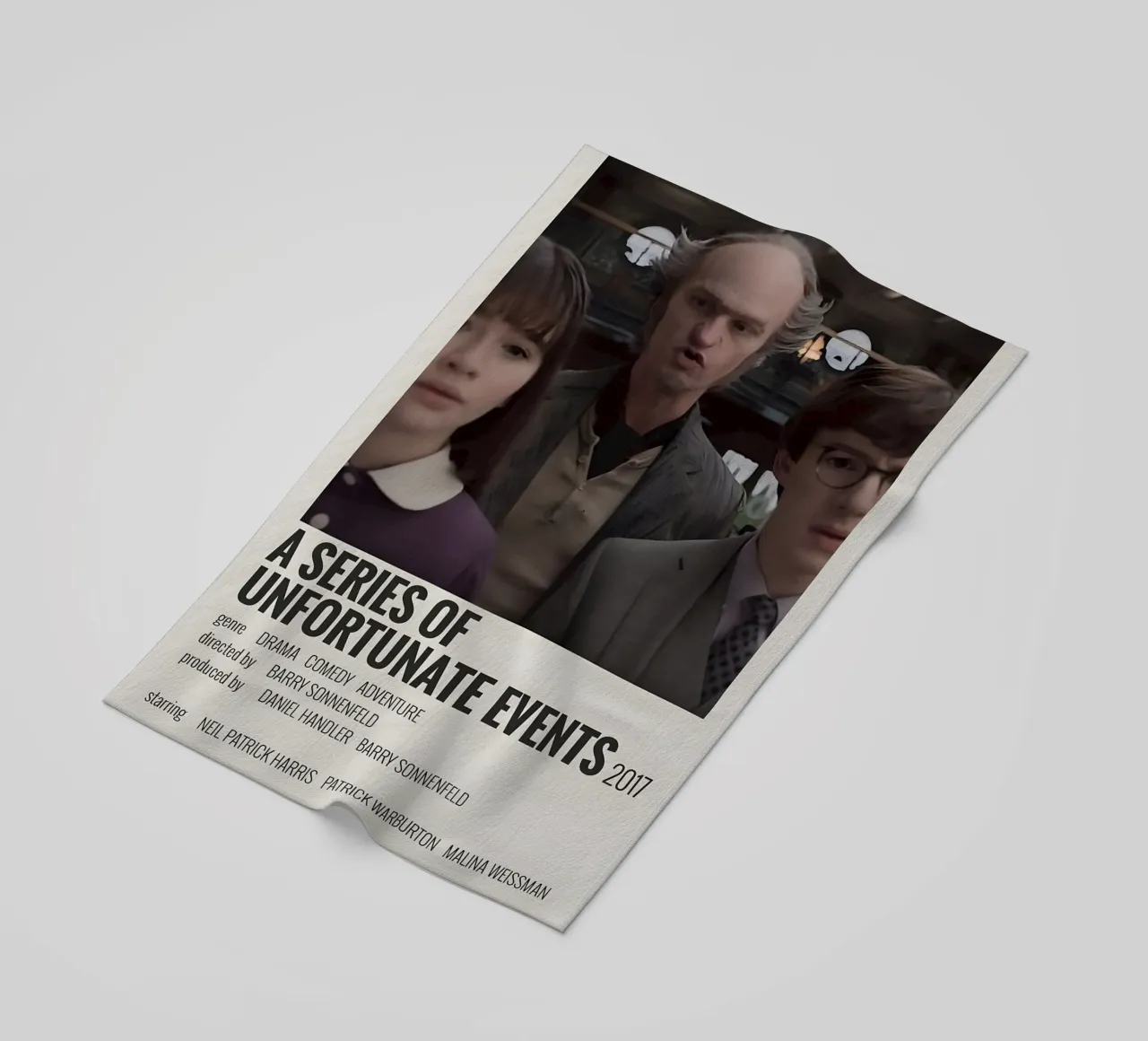 A SERIES OF UNFORTUNATE EVENTS 2017 telo mare da MVFminimalist