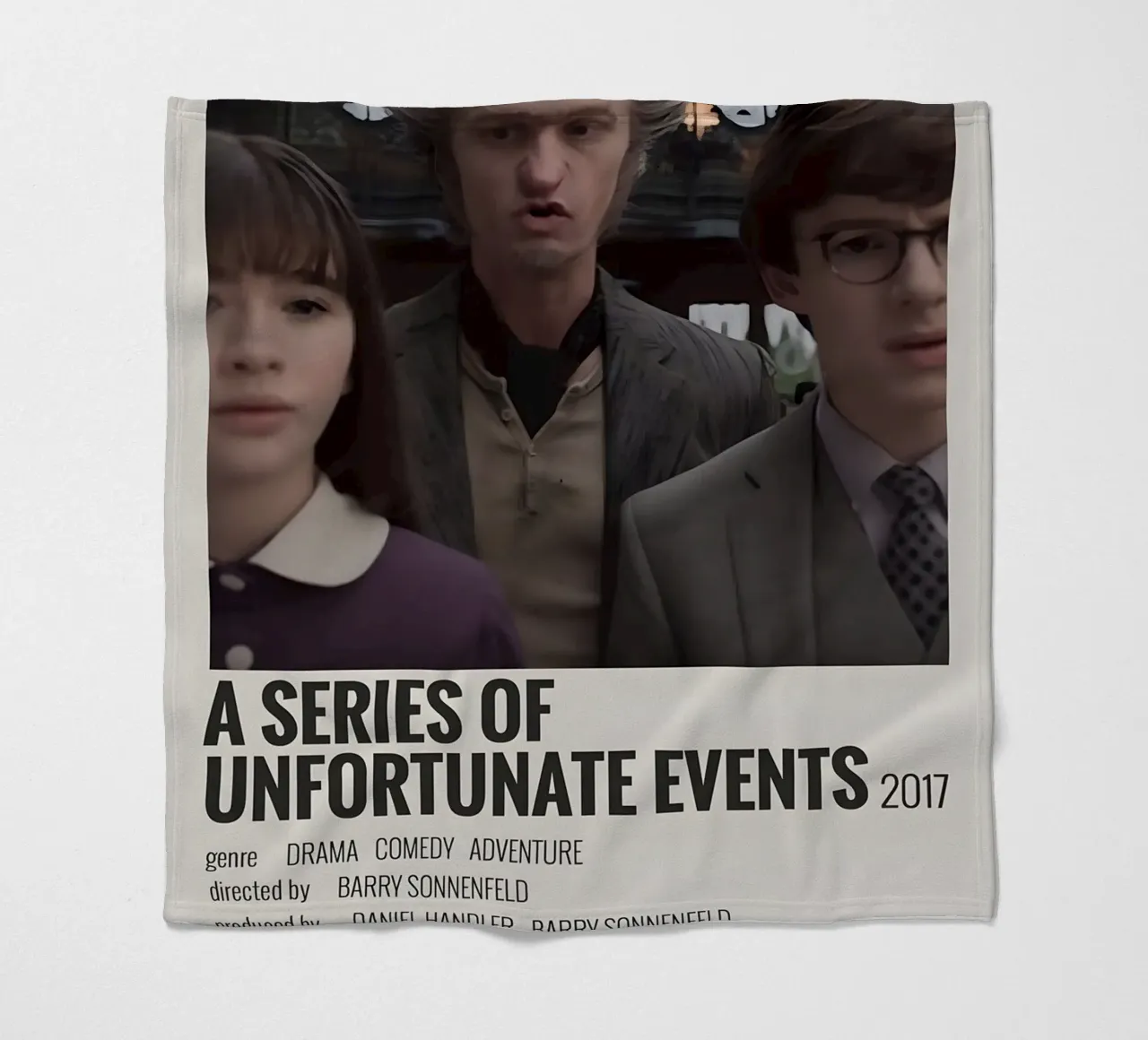 A SERIES OF UNFORTUNATE EVENTS 2017 coperta in pile da MVFminimalist