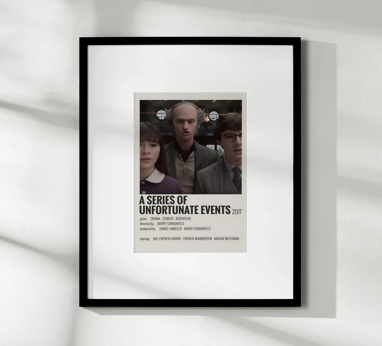 A SERIES OF UNFORTUNATE EVENTS 2017 carta hahnemühle da MVFminimalist