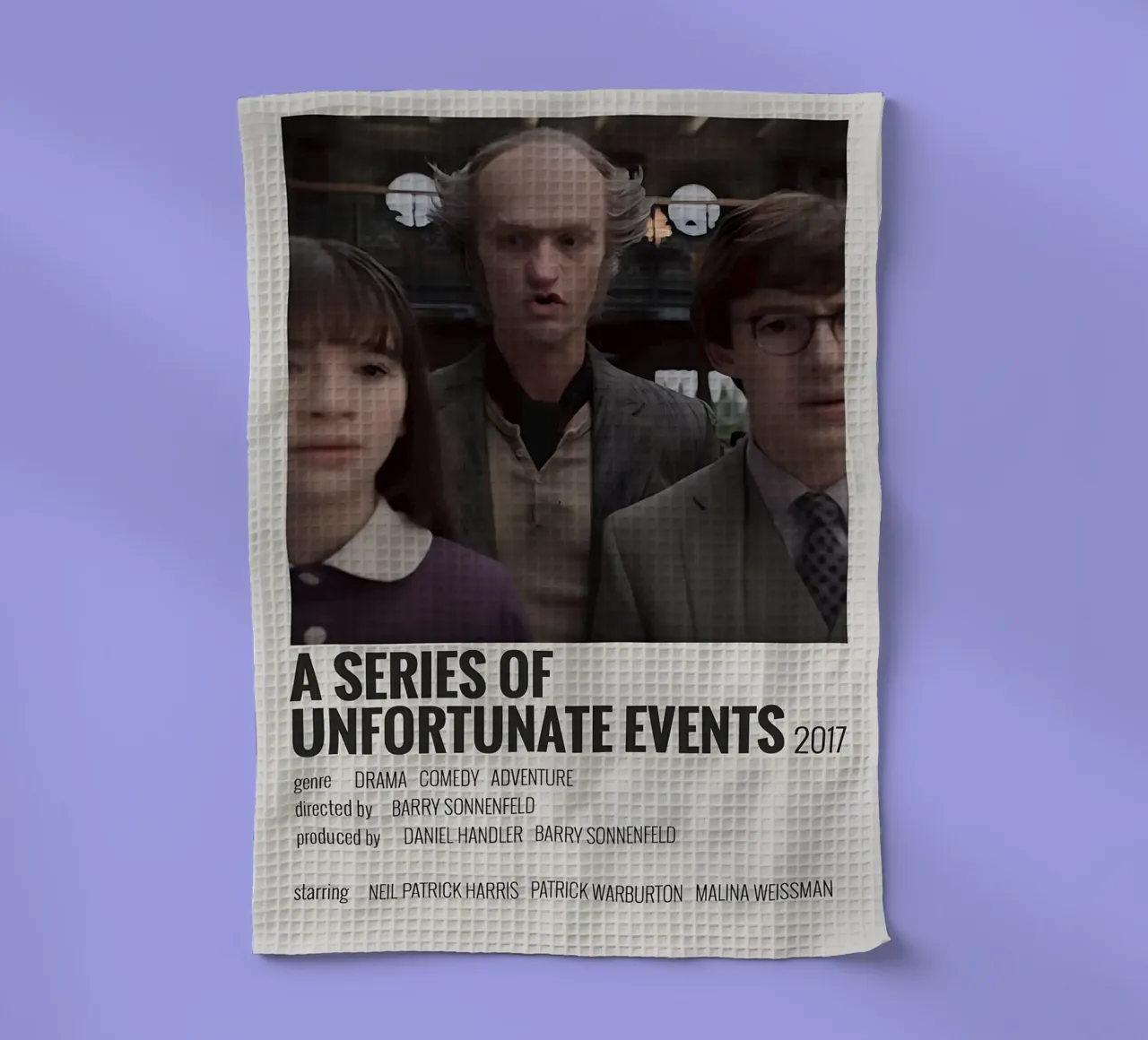 A SERIES OF UNFORTUNATE EVENTS 2017 canovaccio da cucina da MVFminimalist