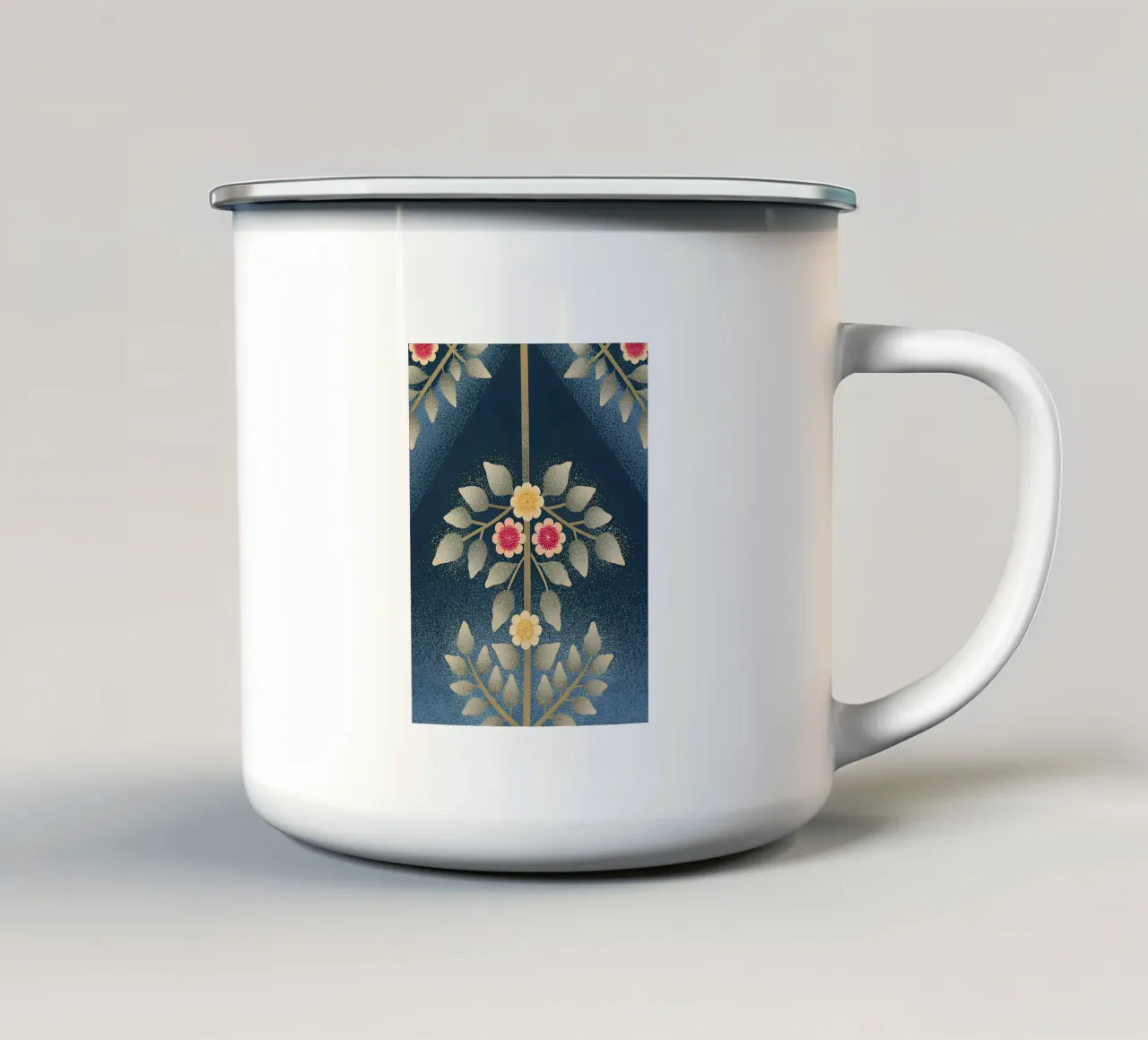 Fiore Pettern tazza in smalto da SOUL SHOP