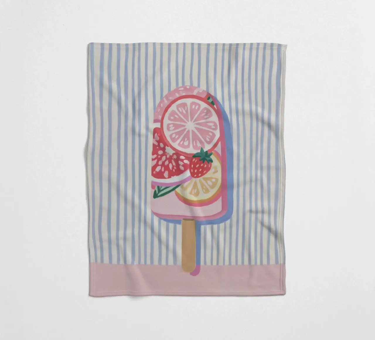 Gelato divertente con la frutta coperta in pile da Carinaprint